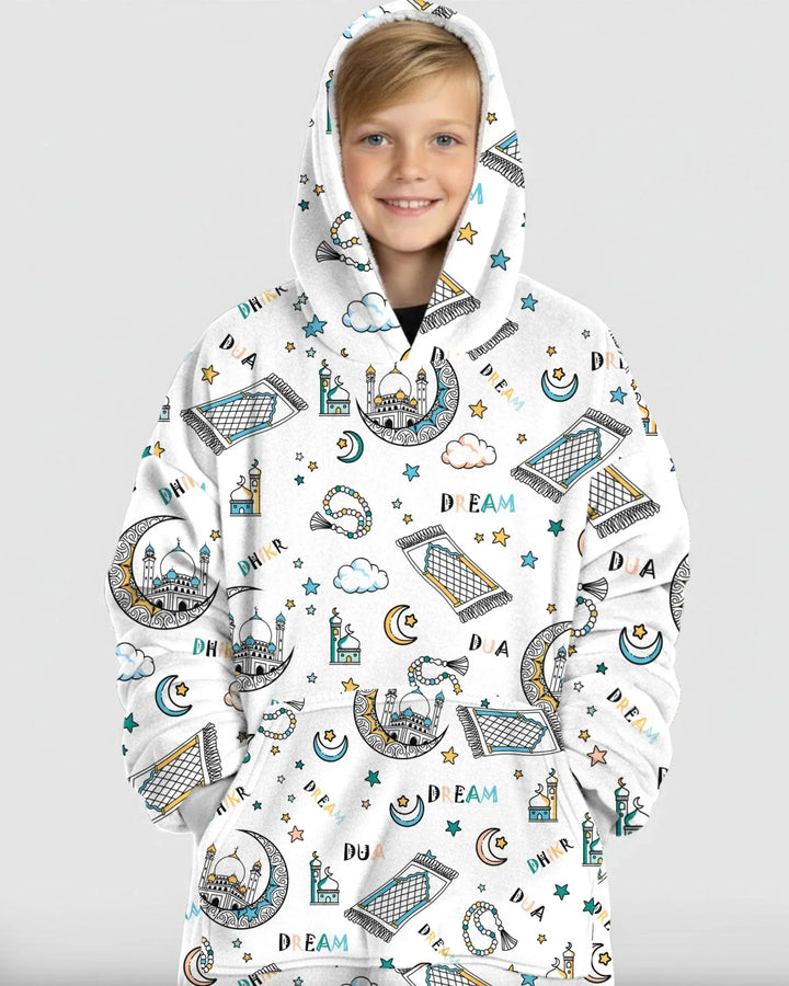 Dua, Dhikr, Traum Passender Familien-Deckenhoodie aus Bambus