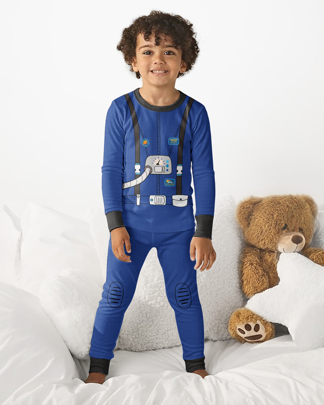 Future Astronaut Bamboo Two Piece Long Sleeve Pajama Set