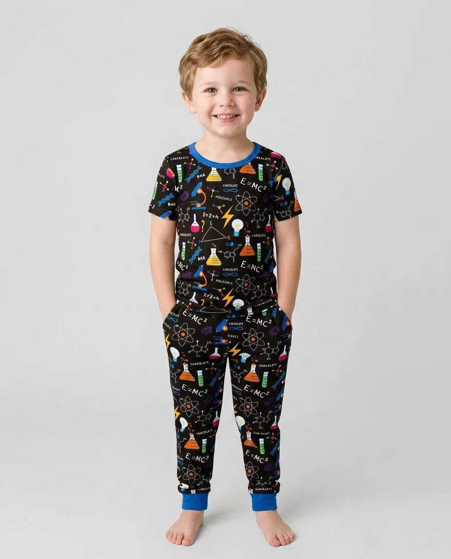 Zweiteiliges, kurzärmliges Pyjama-Set mit Marienkäfern