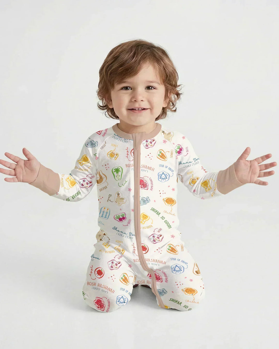 Gerippte Babykleidung mit individuellem Foto - Weich &amp; Skizzenhaft