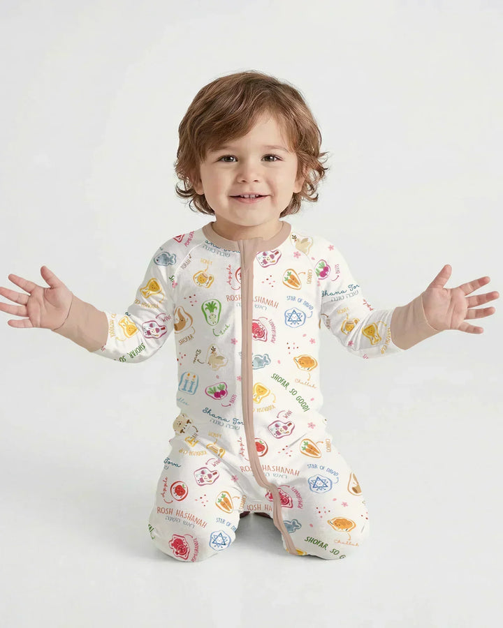 Gerippte Babykleidung mit individuellem Foto - Weich &amp; Skizzenhaft