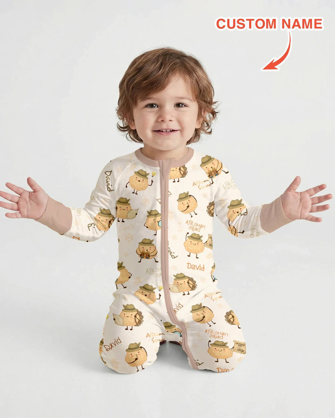 Gerippte Babykleidung mit individuellem Foto - Weich &amp; Skizzenhaft