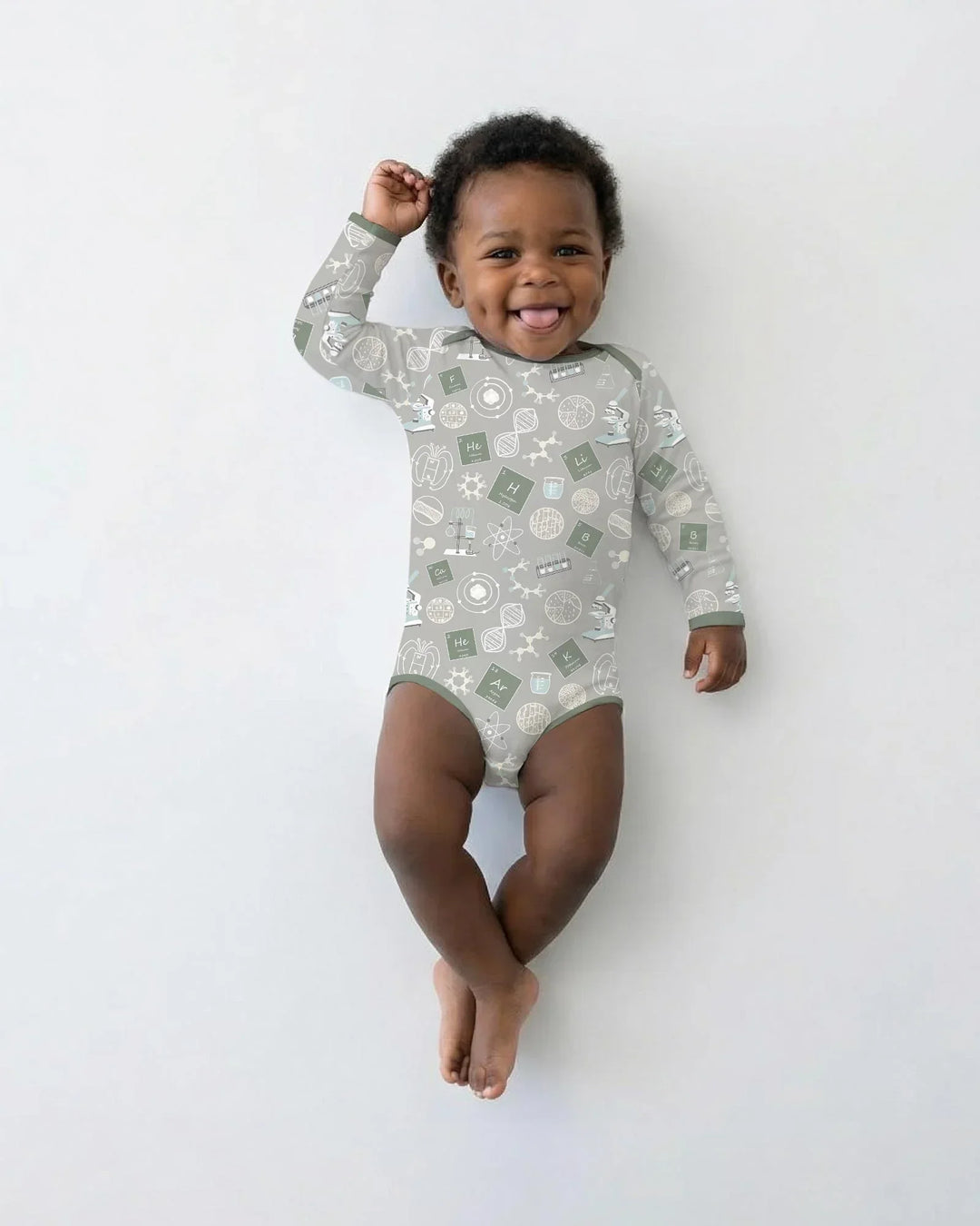 Gerippte Babykleidung mit individuellem Foto - Weich &amp; Skizzenhaft