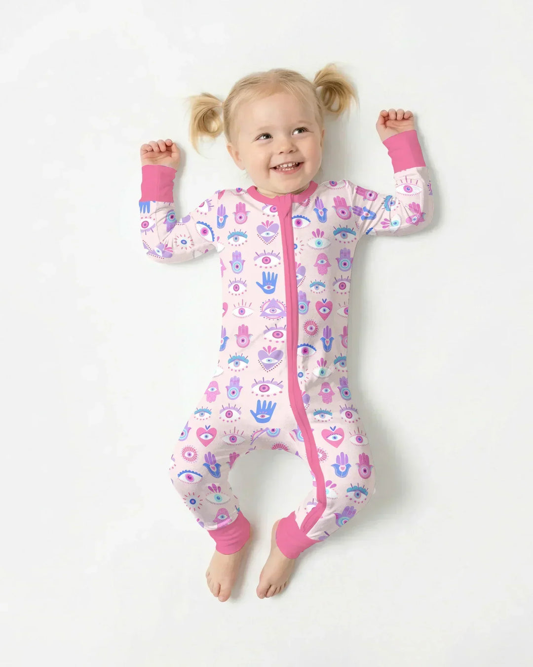 Hamsa Heart Guardians Family Matching Bamboo Convertible Zippy