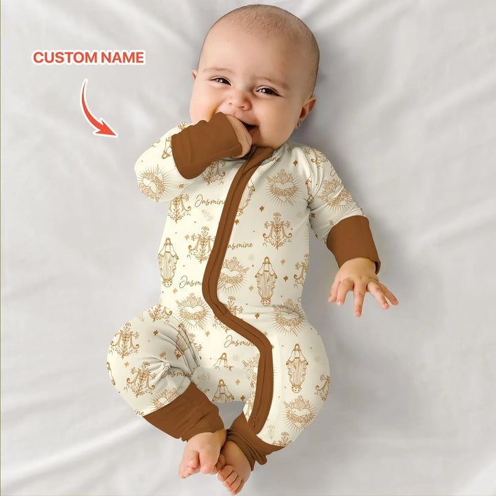 Gerippte Babykleidung mit individuellem Foto - Weich &amp; Skizzenhaft