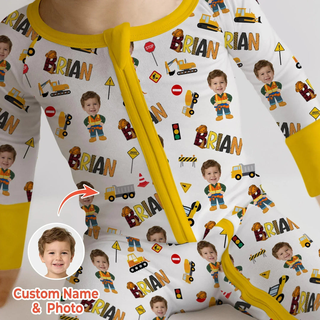 Gerippte Babykleidung mit individuellem Foto - Weich &amp; Skizzenhaft