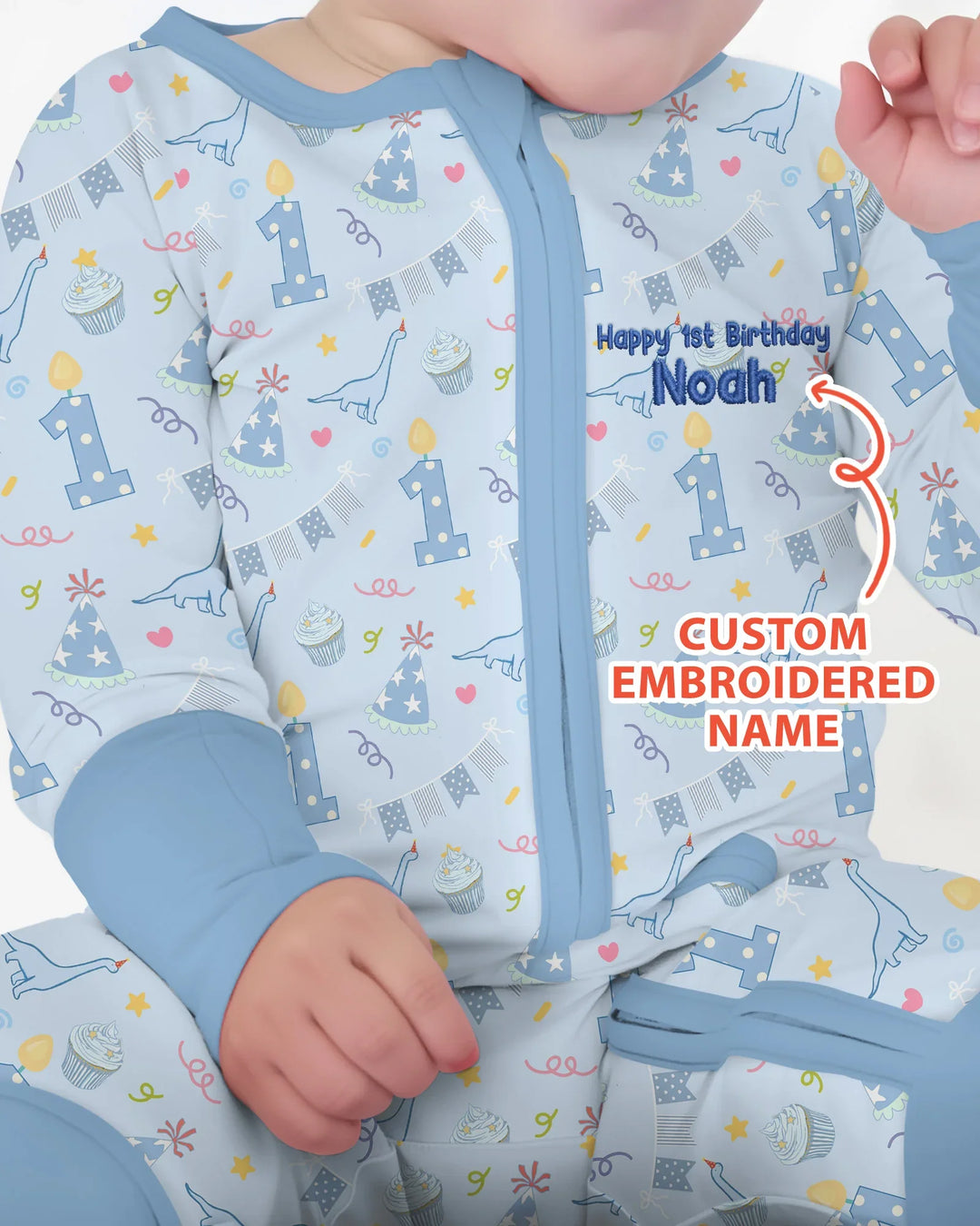 Gerippte Babykleidung mit individuellem Foto - Weich &amp; Skizzenhaft