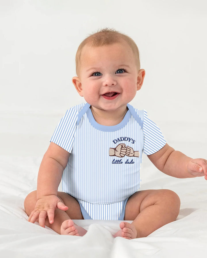 Gerippte Babykleidung mit individuellem Foto - Weich &amp; Skizzenhaft