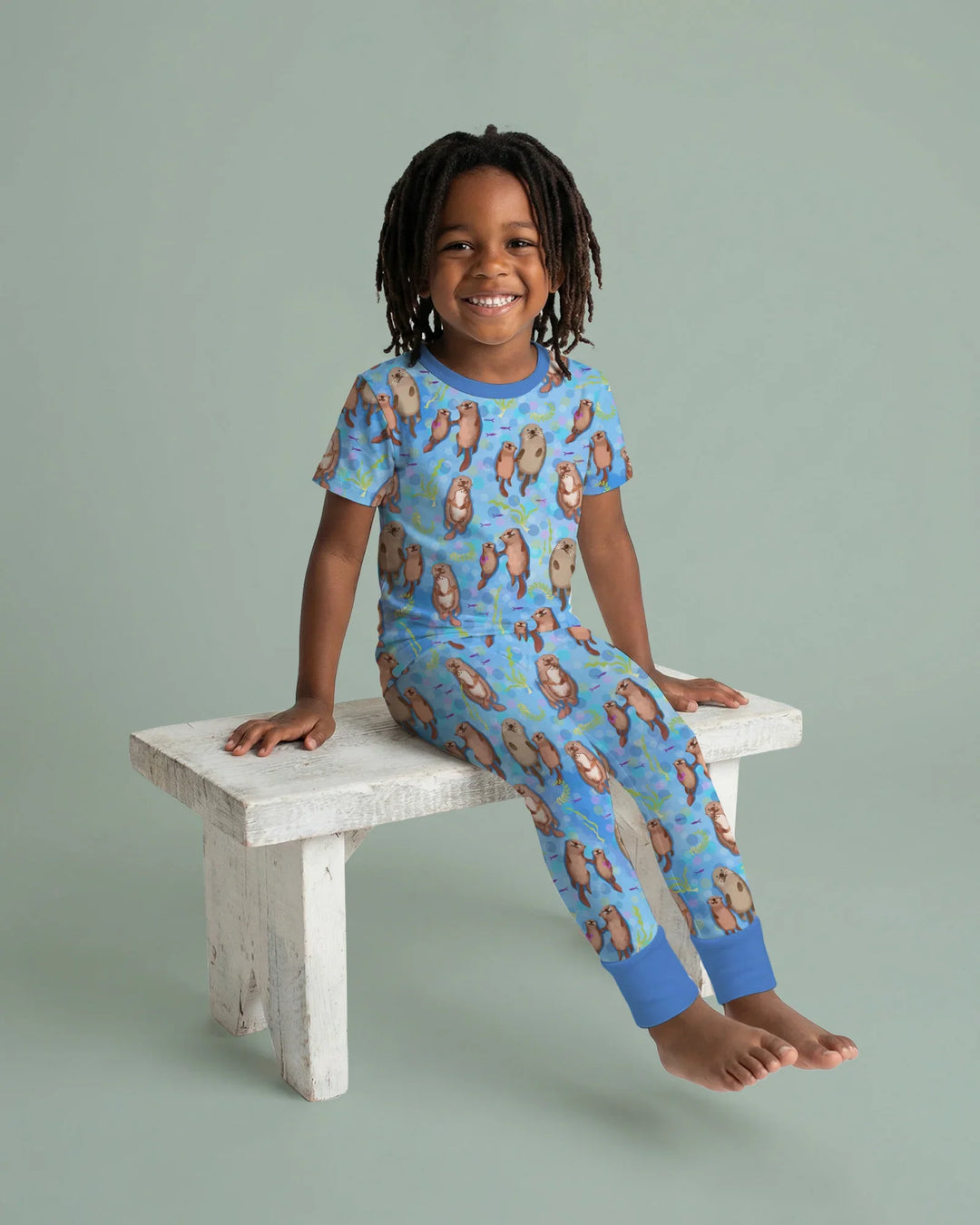 Zweiteiliges, kurzärmliges Pyjama-Set mit Marienkäfern