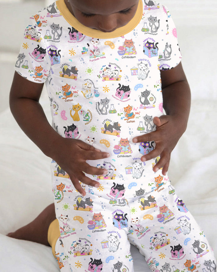 Zweiteiliges, kurzärmliges Pyjama-Set mit Marienkäfern