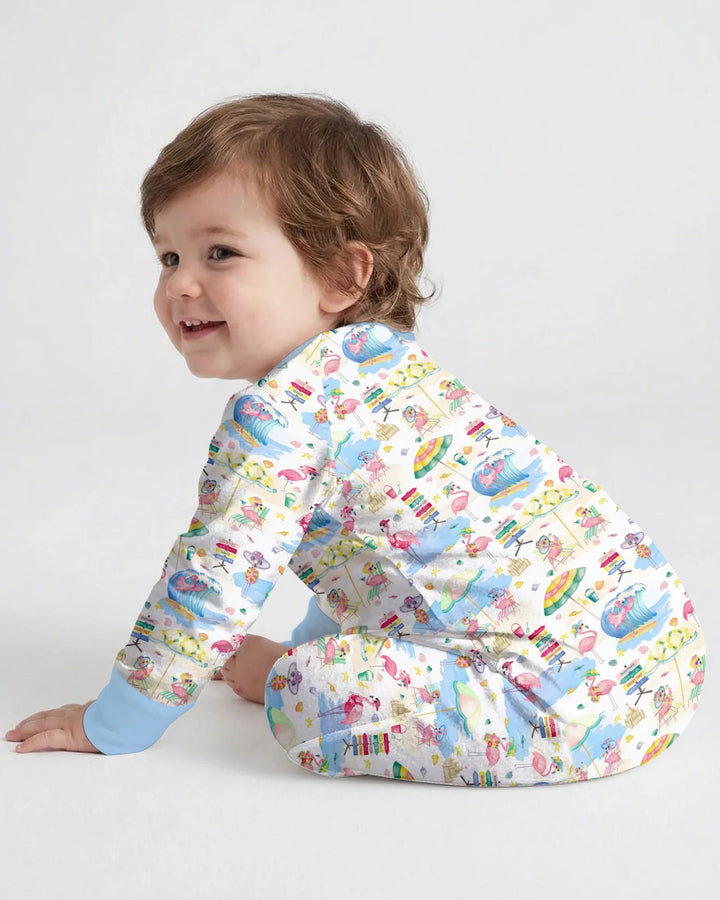 Gerippte Babykleidung mit individuellem Foto - Weich &amp; Skizzenhaft