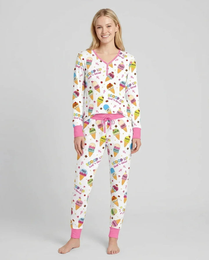 Vorlage Bambus Damen Pyjama Set