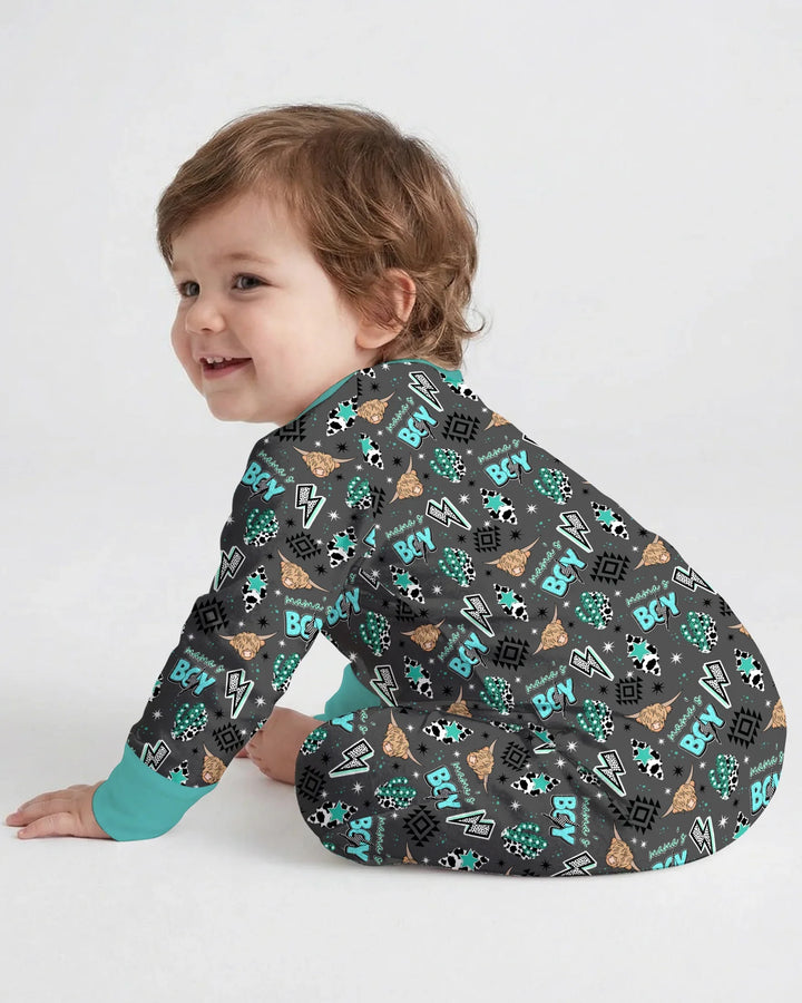 Gerippte Babykleidung mit individuellem Foto - Weich &amp; Skizzenhaft