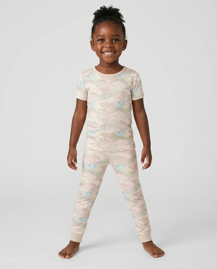 Zweiteiliges, kurzärmliges Pyjama-Set mit Marienkäfern
