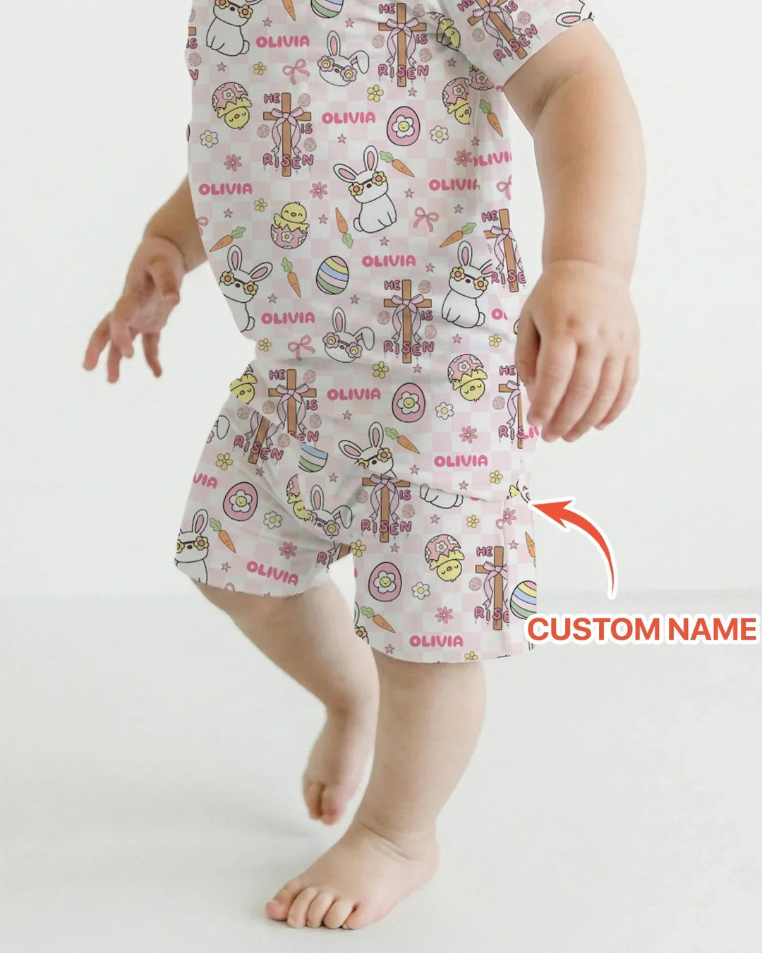 Zweiteiliges Pyjama-Set mit kurzen Ärmeln und Shorts im Sommer-Design