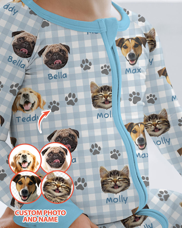 Custom Pet Photo With Name Bamboo Convertible Zippy
