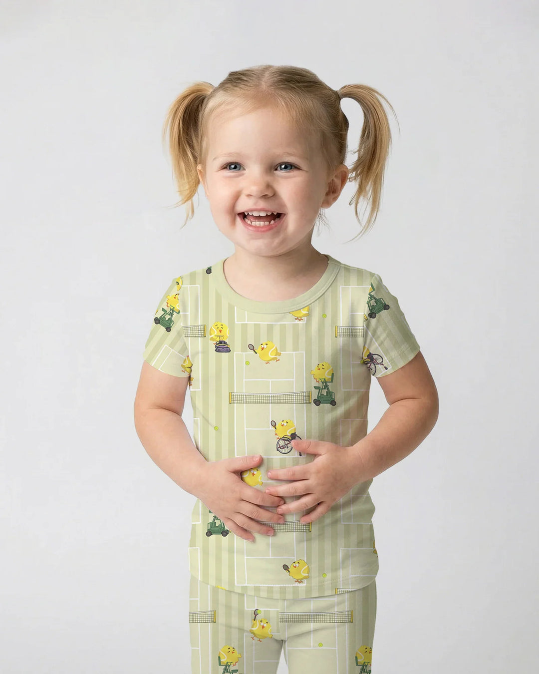 Zweiteiliges, kurzärmliges Pyjama-Set mit Marienkäfern