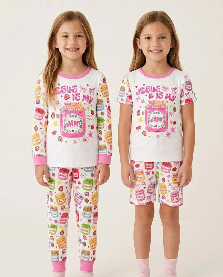 Zweiteiliges, kurzärmliges Pyjama-Set mit Marienkäfern