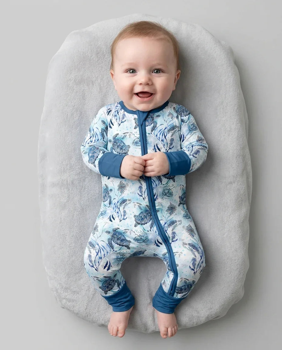 Gerippte Babykleidung mit individuellem Foto - Weich &amp; Skizzenhaft