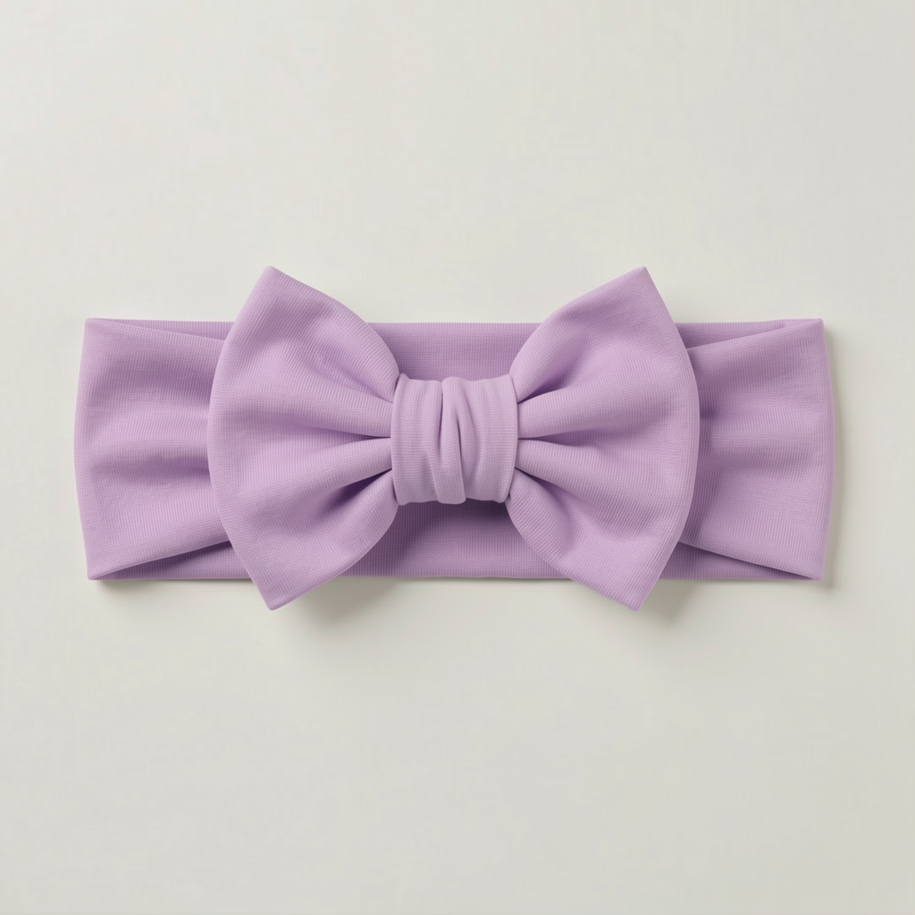 Solid Color Bamboo Luxe Bow Headband