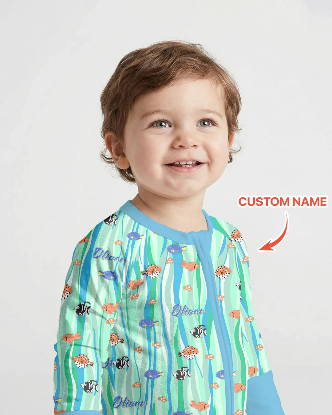 Gerippte Babykleidung mit individuellem Foto - Weich &amp; Skizzenhaft