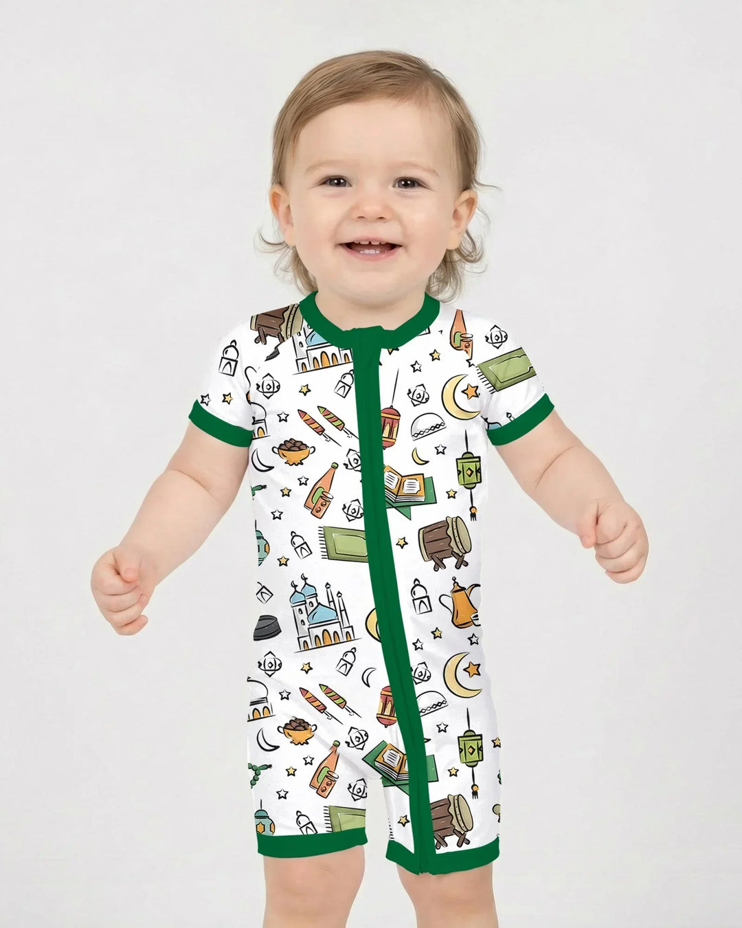 Ramadan Blessings Family Matching Bamboo Shorty Zippy