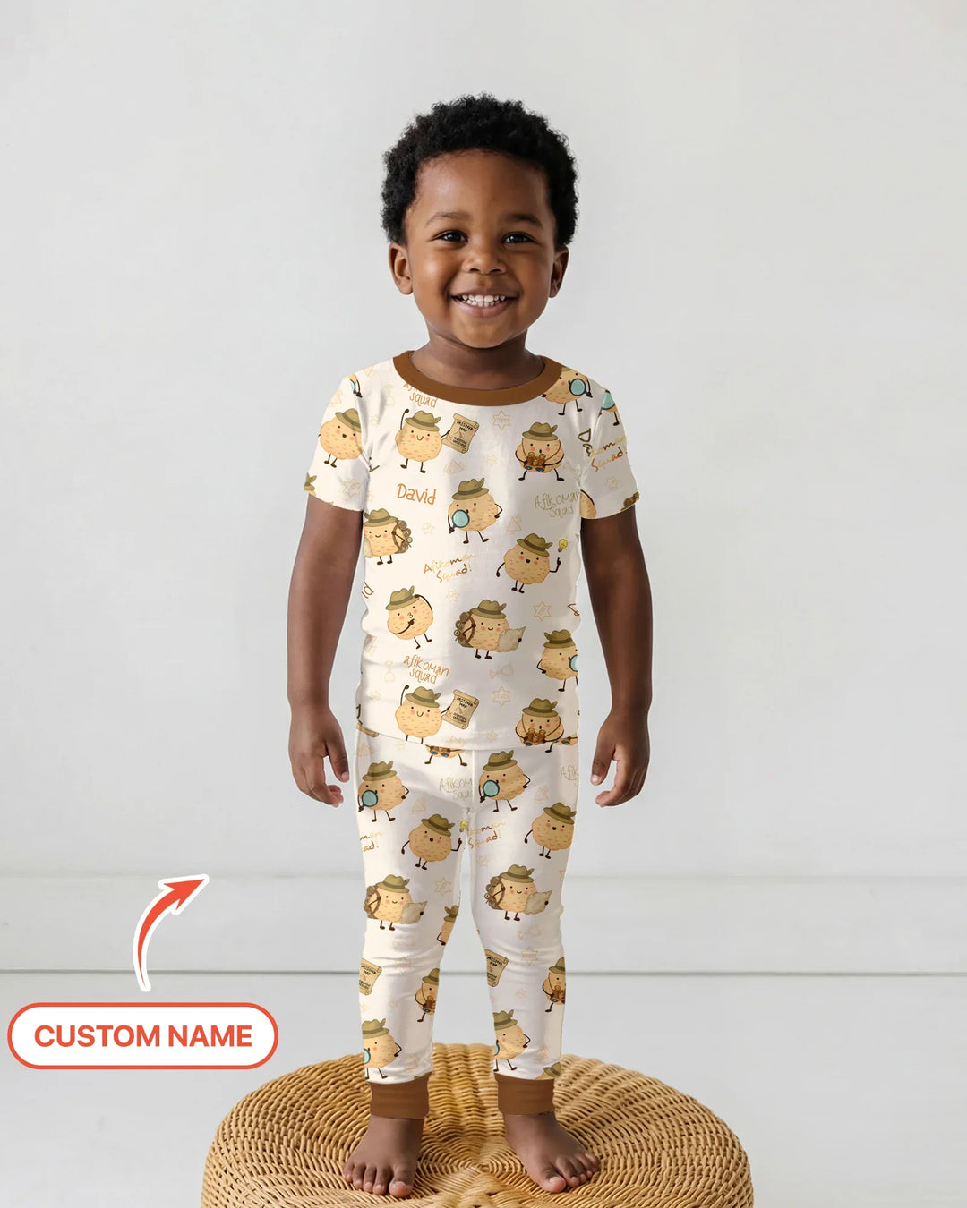 Zweiteiliges, kurzärmliges Pyjama-Set mit Marienkäfern