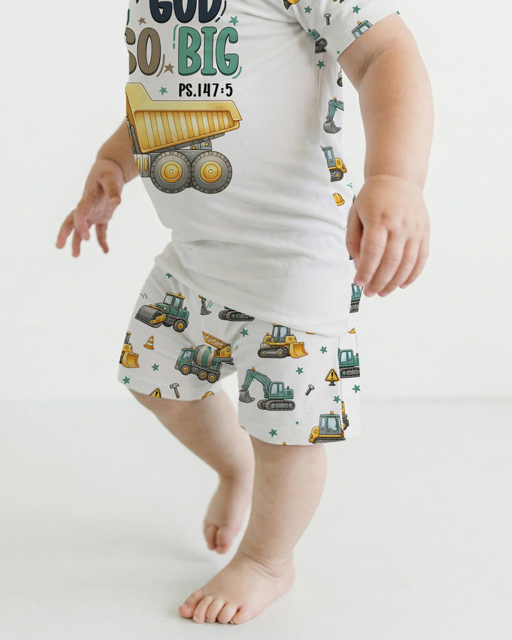 Schlafanzug-Set zweiteilig, kurze Ärmel, kurze Hose, Bambus