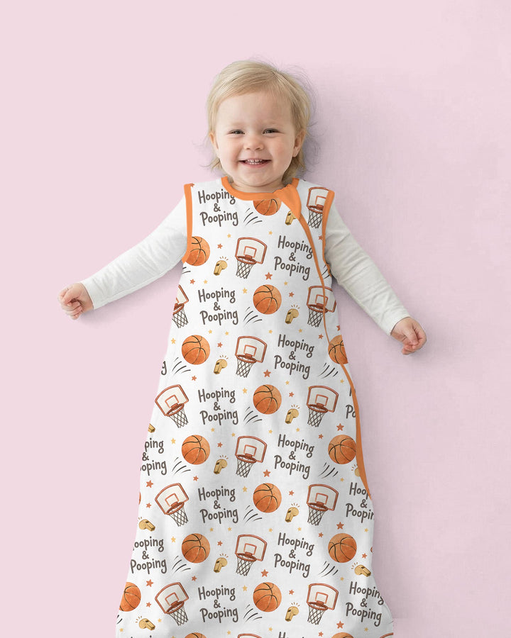 Funny Basketball Hooping & Pooping Bamboo Sleep Bag
