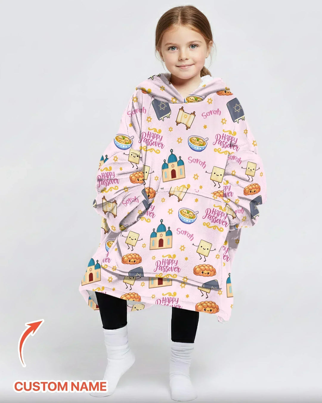 Personalisierbarer „Pesach Sameach“ Bambus-Deckenpullover