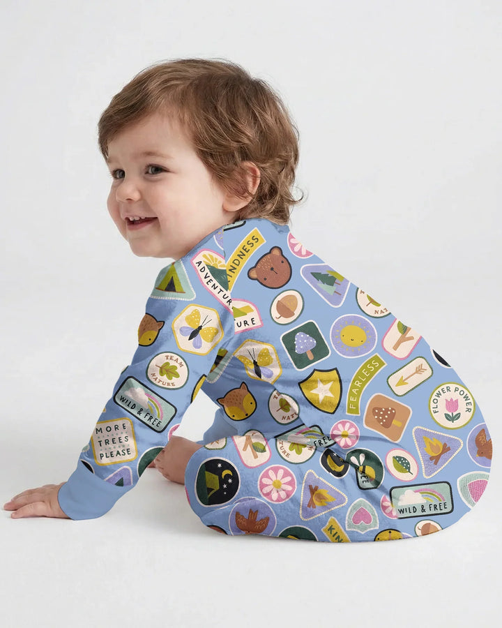Gerippte Babykleidung mit individuellem Foto - Weich &amp; Skizzenhaft