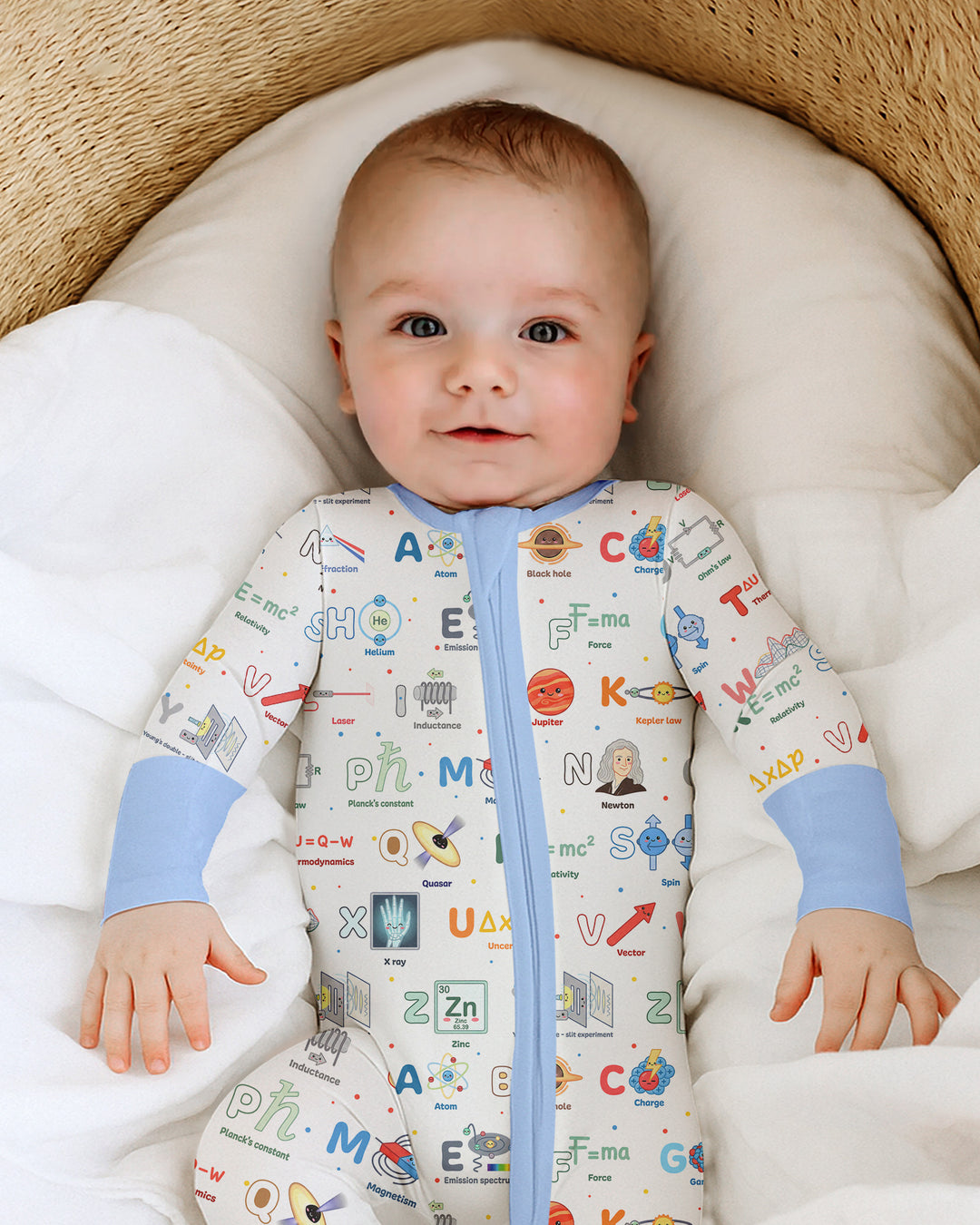 Gerippte Babykleidung mit individuellem Foto - Weich &amp; Skizzenhaft