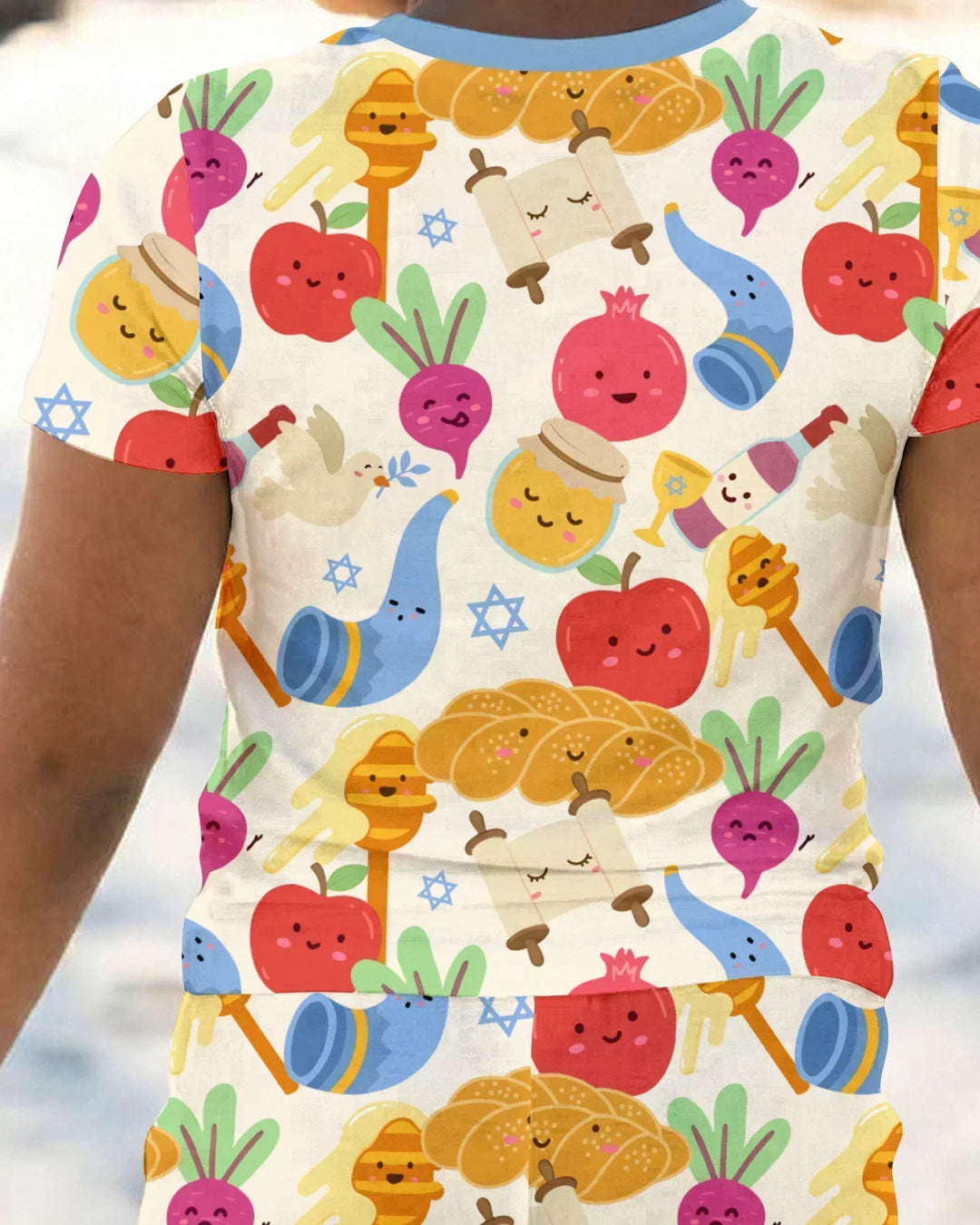 Zweiteiliges, kurzärmliges Pyjama-Set mit Marienkäfern