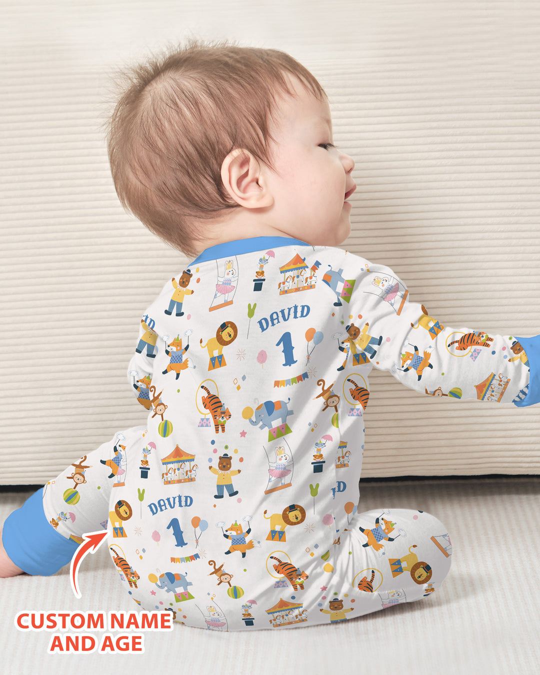 Gerippte Babykleidung mit individuellem Foto - Weich &amp; Skizzenhaft