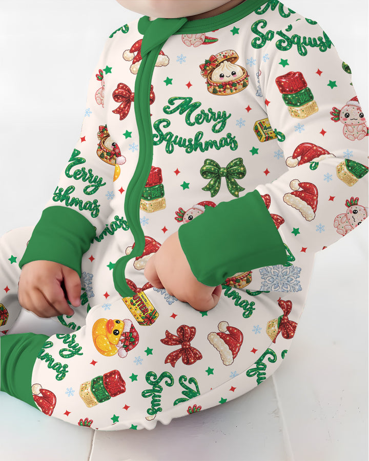 Merry Squishmas Bamboo Convertible Zippy