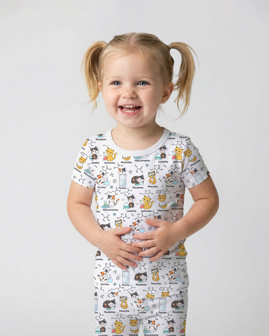 Zweiteiliges, kurzärmliges Pyjama-Set mit Marienkäfern