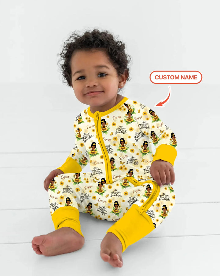 Gerippte Babykleidung mit individuellem Foto - Weich &amp; Skizzenhaft