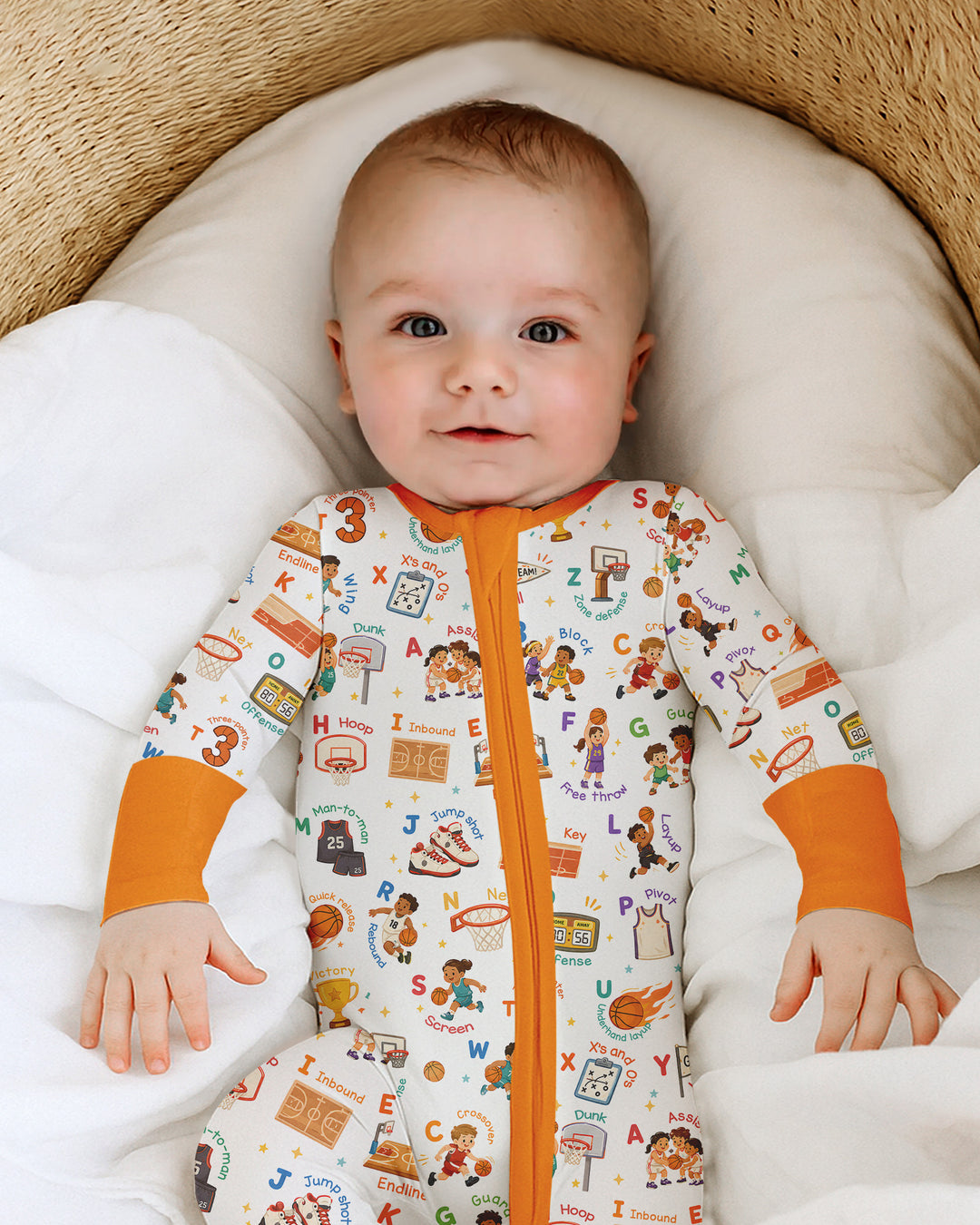 Basketball Alphabet Bamboo Convertible Zippy