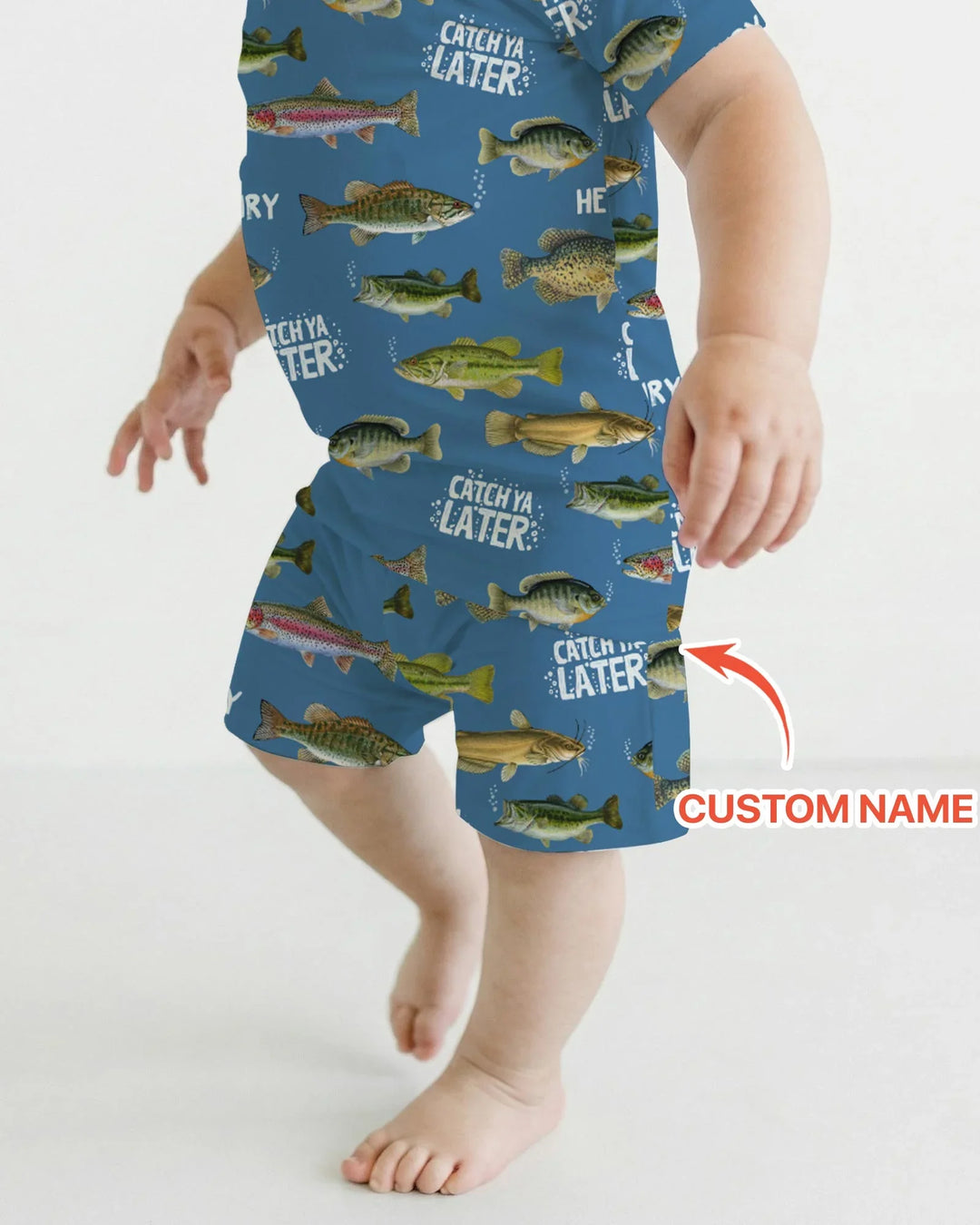 Zweiteiliges Pyjama-Set mit kurzen Ärmeln und Shorts im Sommer-Design