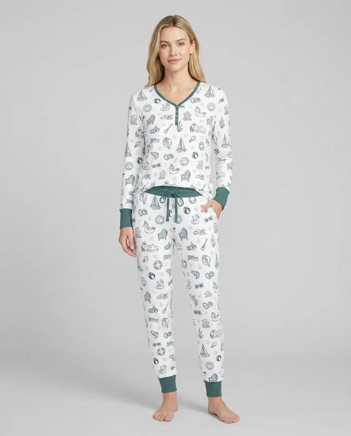 Vorlage Bambus Damen Pyjama Set