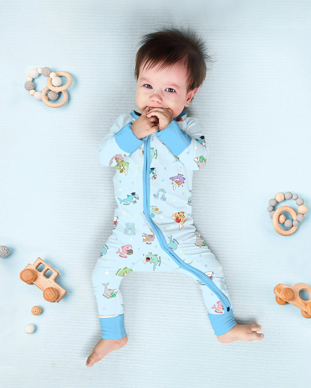 Gerippte Babykleidung mit individuellem Foto - Weich &amp; Skizzenhaft