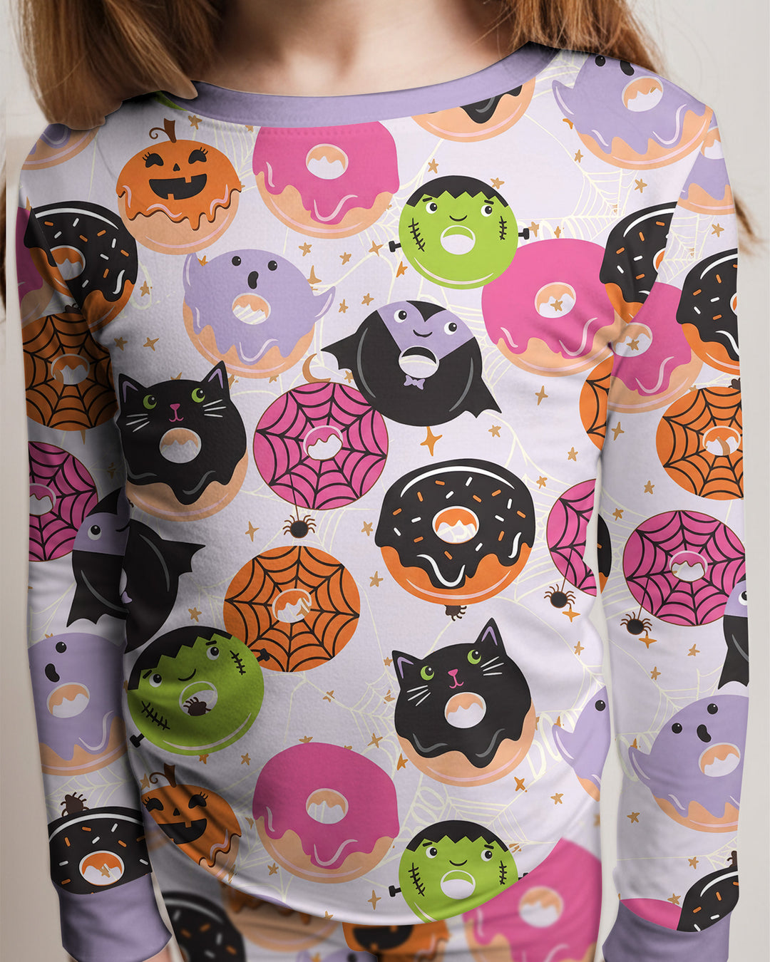Halloween Donut Bamboo Two Piece Long Sleeve Pajama Set