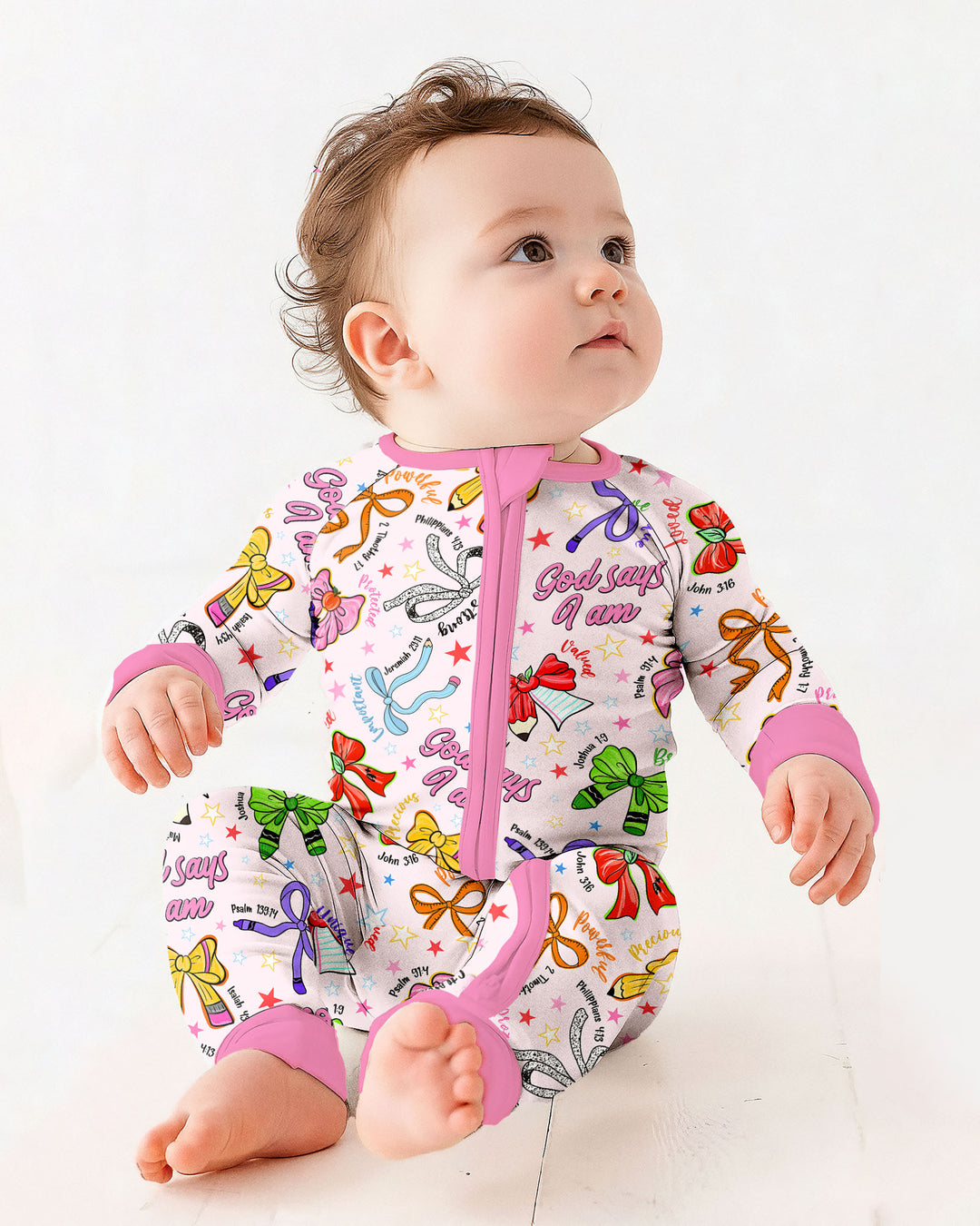Pencil Bows God Says I Am Bamboo Convertible Zippy