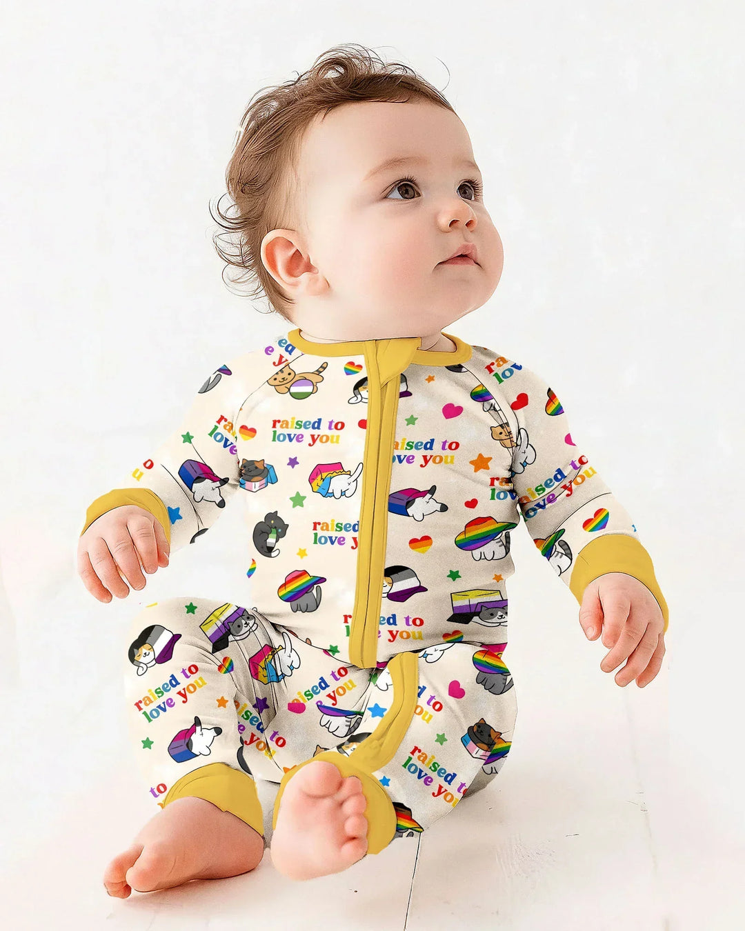 Gerippte Babykleidung mit individuellem Foto - Weich &amp; Skizzenhaft