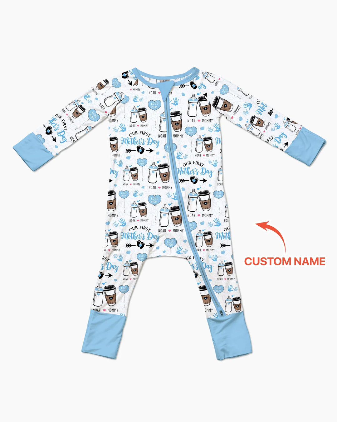 Gerippte Babykleidung mit individuellem Foto - Weich &amp; Skizzenhaft