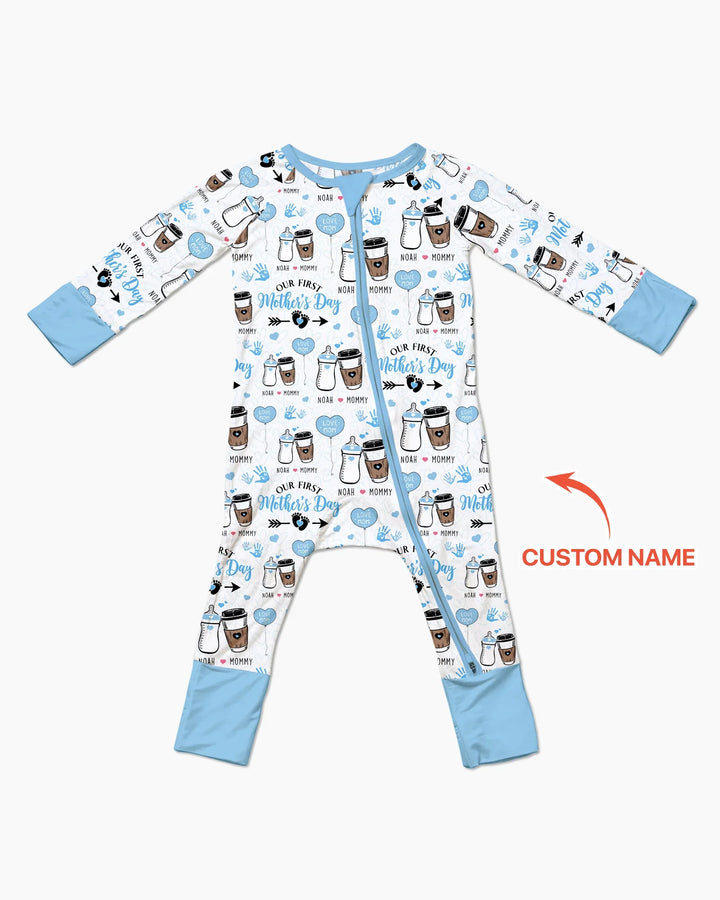 Gerippte Babykleidung mit individuellem Foto - Weich &amp; Skizzenhaft