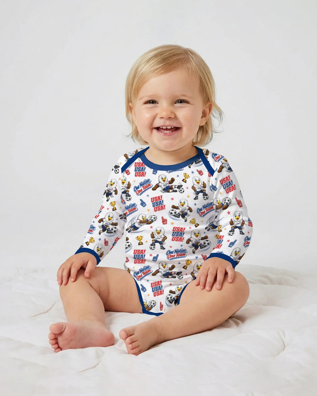 Gerippte Babykleidung mit individuellem Foto - Weich &amp; Skizzenhaft