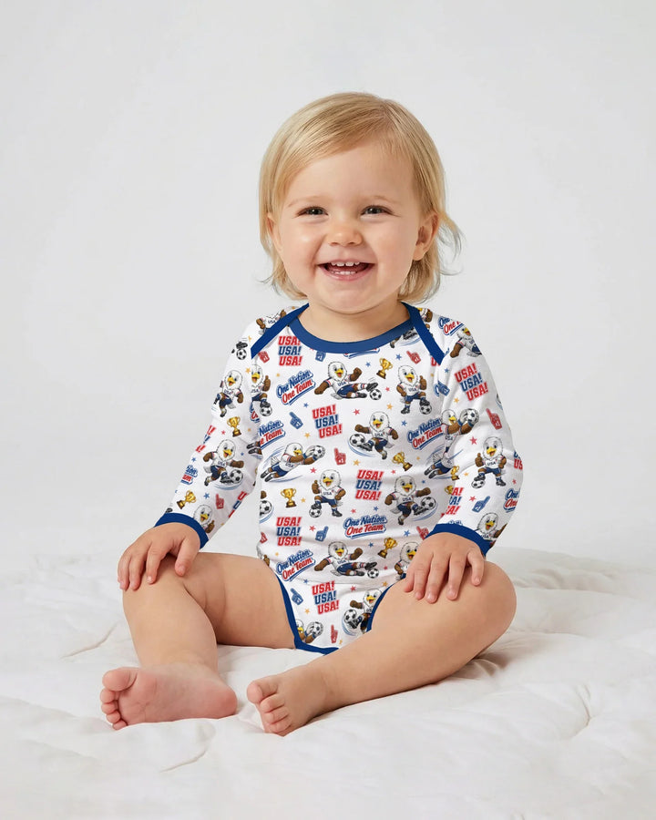 Gerippte Babykleidung mit individuellem Foto - Weich &amp; Skizzenhaft