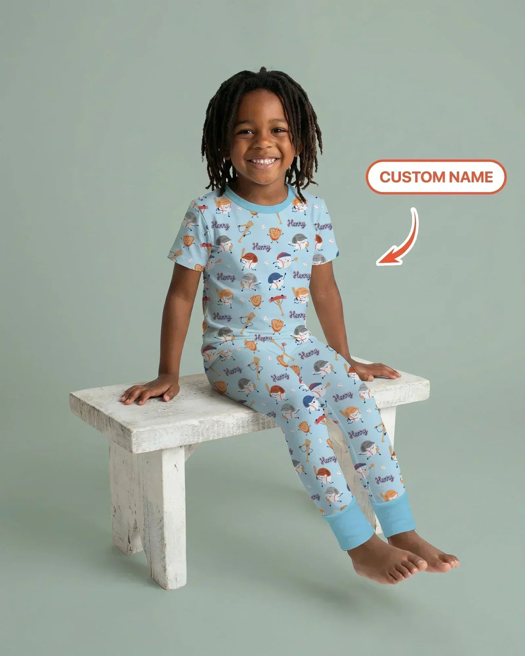 Zweiteiliges, kurzärmliges Pyjama-Set mit Marienkäfern