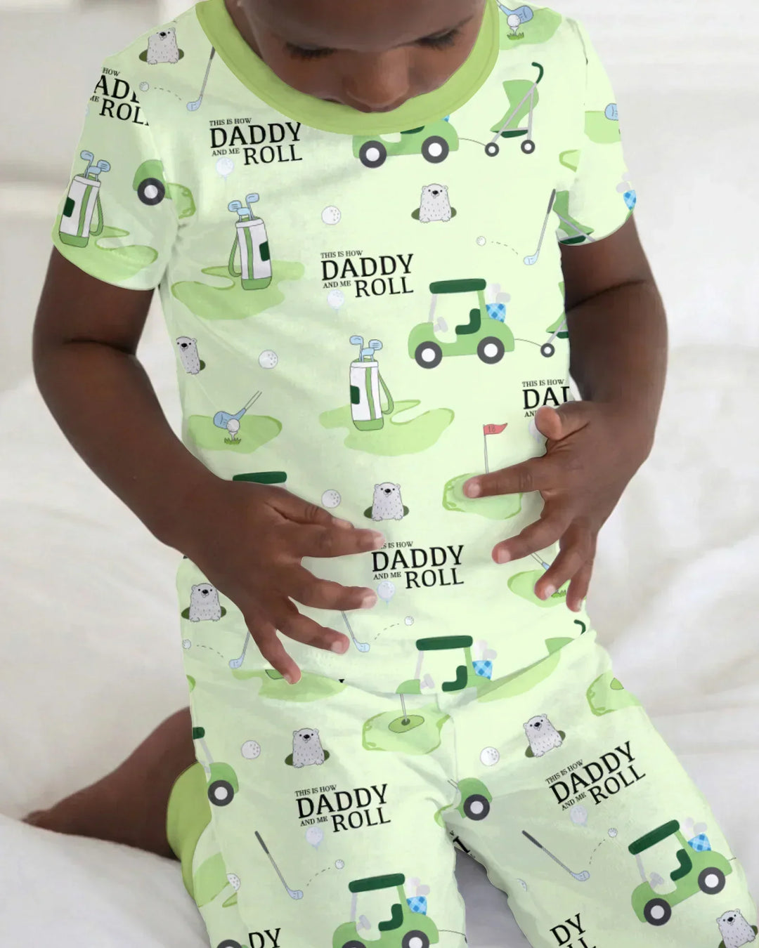 Zweiteiliges, kurzärmliges Pyjama-Set mit Marienkäfern